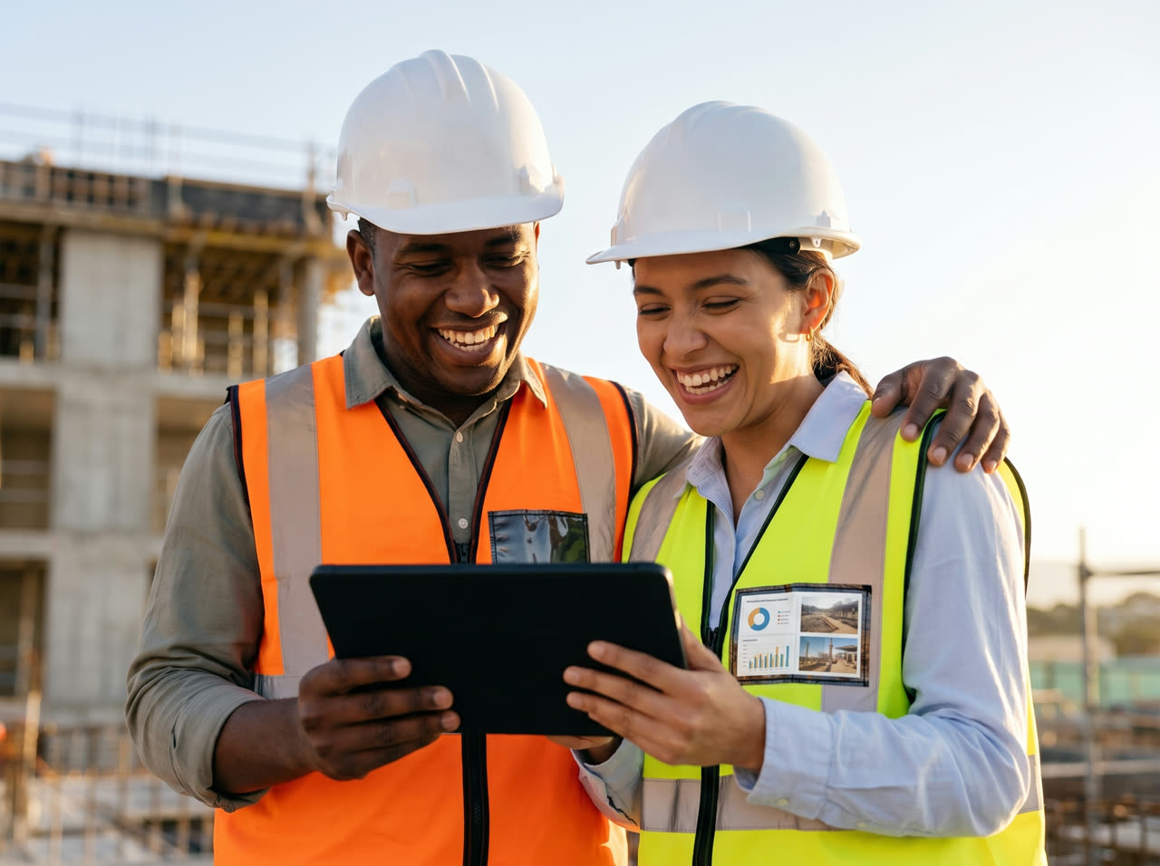 El equipo de AlíaCorp trabajando junto a constructoras en obra